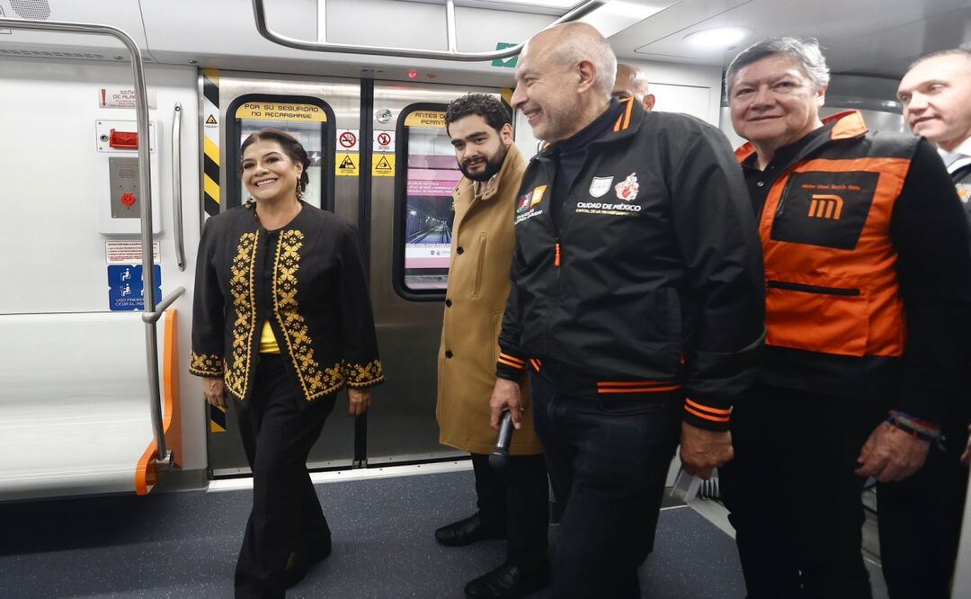 La jefa de Gobierno, Clara Brugada realiza un recorrido por la Línea 1 del Metro de la estación Juanacatlán a Observatorio. Fotos: Berenice Fregoso El universal