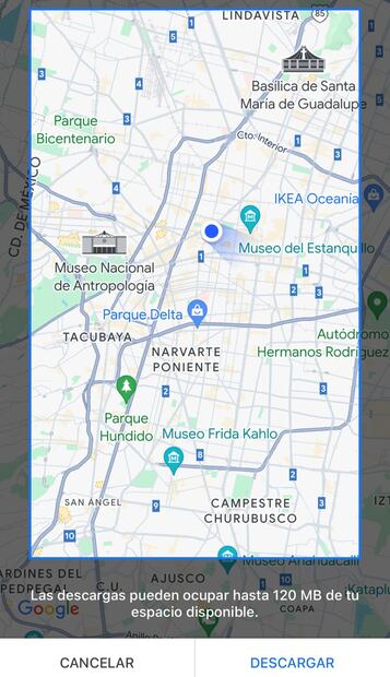 Google Maps. Foto: Captura de pantalla / EL UNIVERSAL