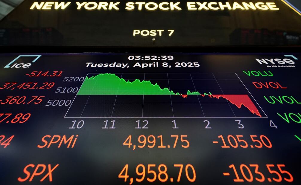 Mercados globales volátiles ante política arancelaría de Trump. Foto: AP