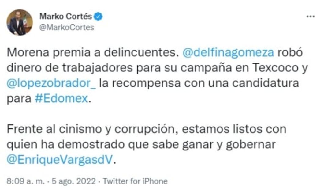 Va Enrique Vargas como candidato del PAN contra Delfina Gómez en Edomex