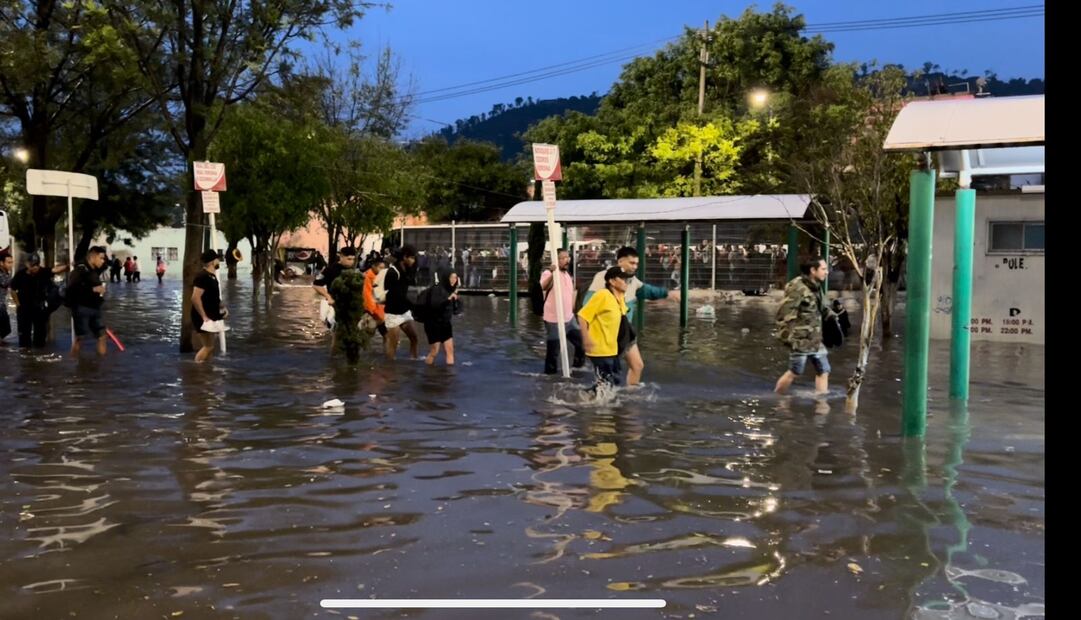 Fuertes lluvias en CDMX. Foto: especial
