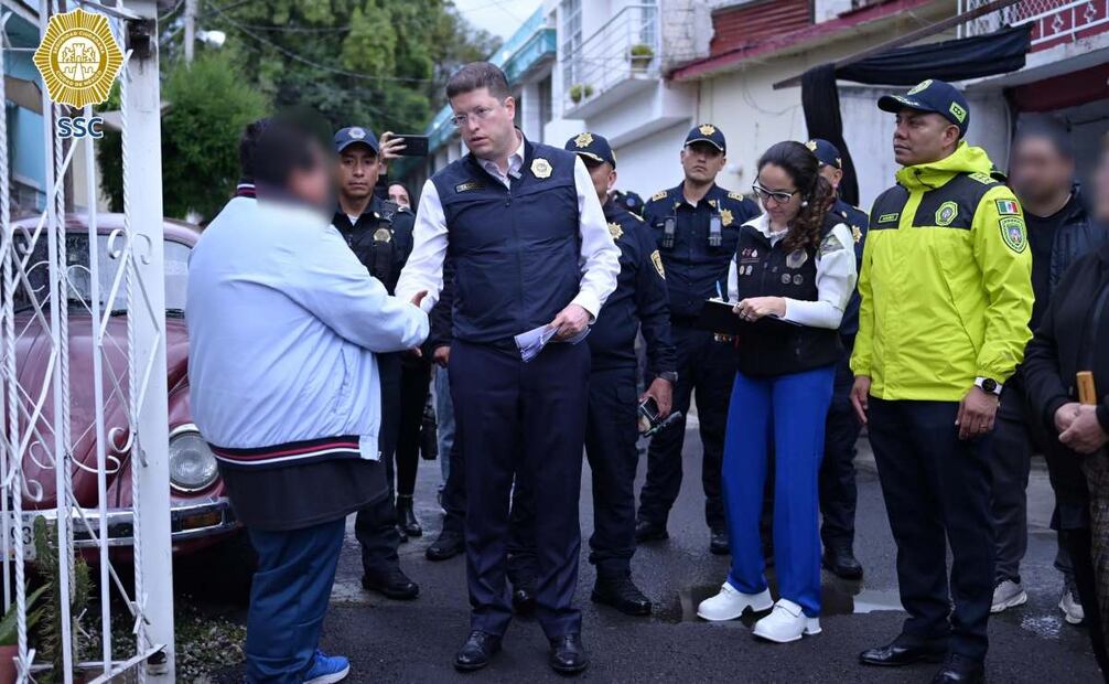 SSC hace recorrido de colonia Amsa de Tlalpan (28/07/2025). Foto: Especial