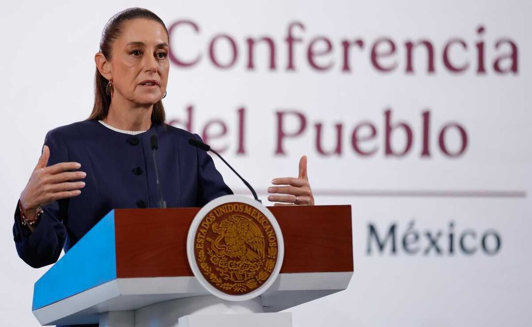 Conferencia del pueblo que encabeza la presidenta de México, Claudia Sheinbaum este 26 de mayo del 2025. Foto: Diego Simón / EL UNIVERSAL.