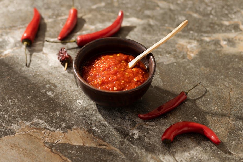 Desde tacos hasta ensaladas, la salsa macha es el complemento ideal para tus platillos. Foto: Freepik