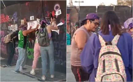 Captan a dos hombres causando destrozos en marcha del 8M; detienen a otro por agredir a feministas