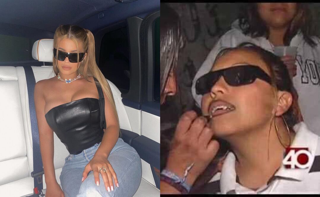 La socialité lució como Karla de los sureños 13. Foto: Instagram @KylieJenner y captura de pantalla YouTube