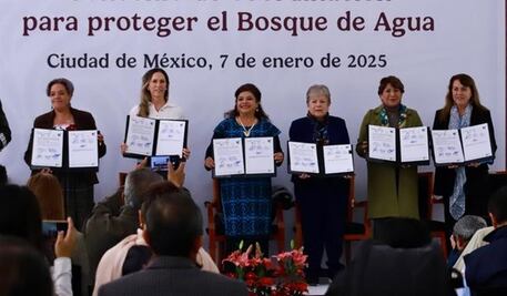 Gobierno de la CDMX, Edomex y  Morelos, firman convenio para proteger el Bosque de Agua; buscan frenar ilícitos forestales