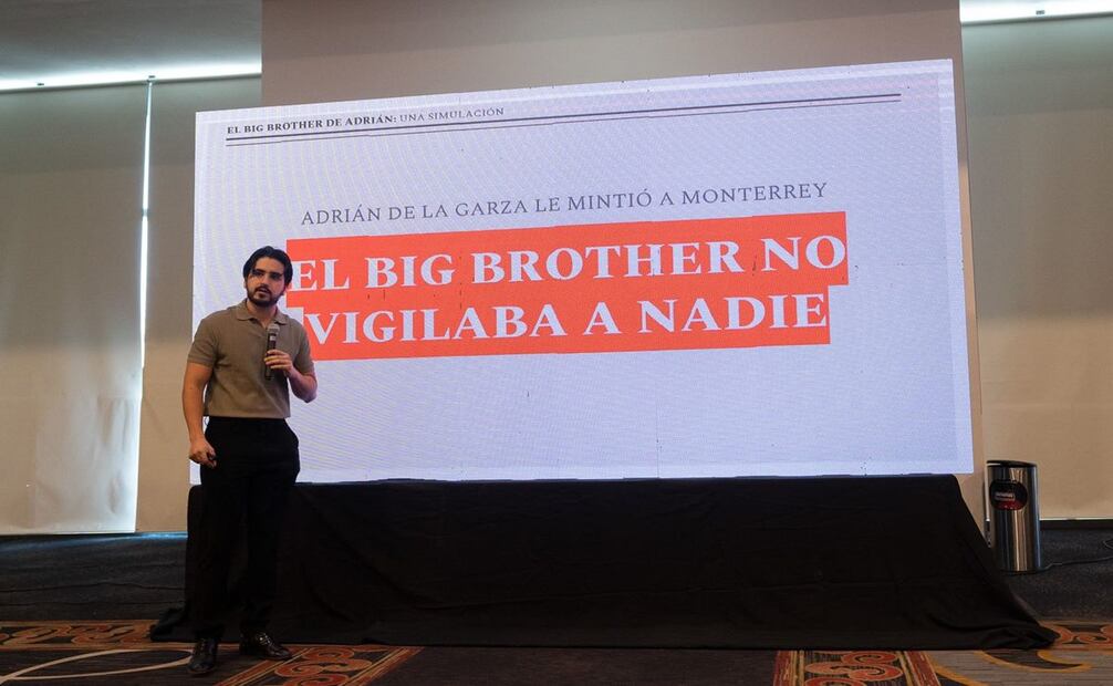 Miguel Alfonso Meza, consultor litigio estratégico, comentó que de todas las cámaras puestas por Monterrey, más de la mitad no servían para cuidar a los pobladores de Nuevo León. Foto: especial