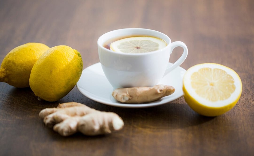 Té de jengibre con limón. Foto: Freepik
