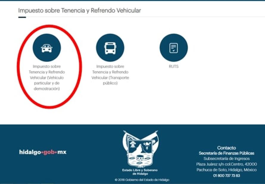 ¿Cómo pagar la tenencia vehicular en línea en Hidalgo?