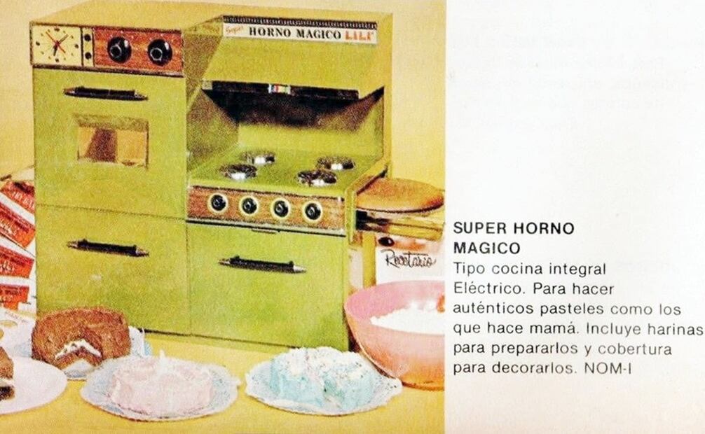 Publicidad del Horno Mágico de Lili Ledy. Esta empresa mexicana tuvo juguetes con gran impacto, incluidas las muñecas Barbie, figuras de acción Aventurero y su "super masa", un producto ahora conocido como Play-Doh. Foto: Cortesía Angélica Adriana Sánchez Ortíz/ESPECIAL.