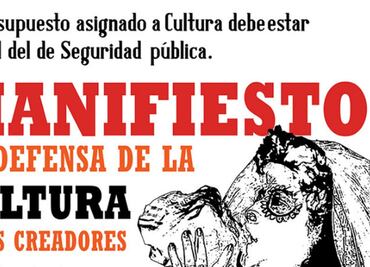 Artistas lanzan manifiesto en defensa de la cultura