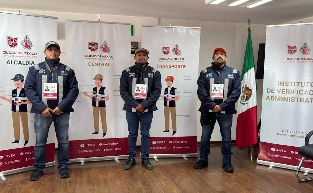 INVEA estrena uniformes y credenciales; buscan mejorar la identificación y evitar fraudes en la CDMX. Foto: Invea