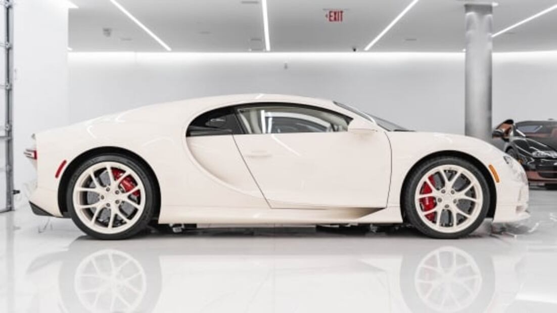 El exótico Bugatti Chiron personalizado por un diseñador de modas