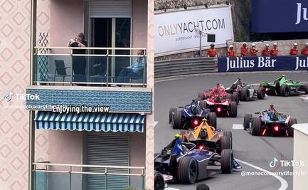 ¿La envidia de TikTok? Abuelita disfruta carrera de autos desde el balcón de su casa