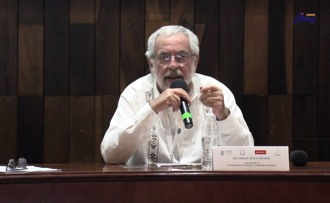 Enrique Graue en el Encuentro Nacional de Rectores. Foto: Captura/Youtube UNAM