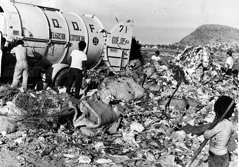 Las manos que seleccionan la basura