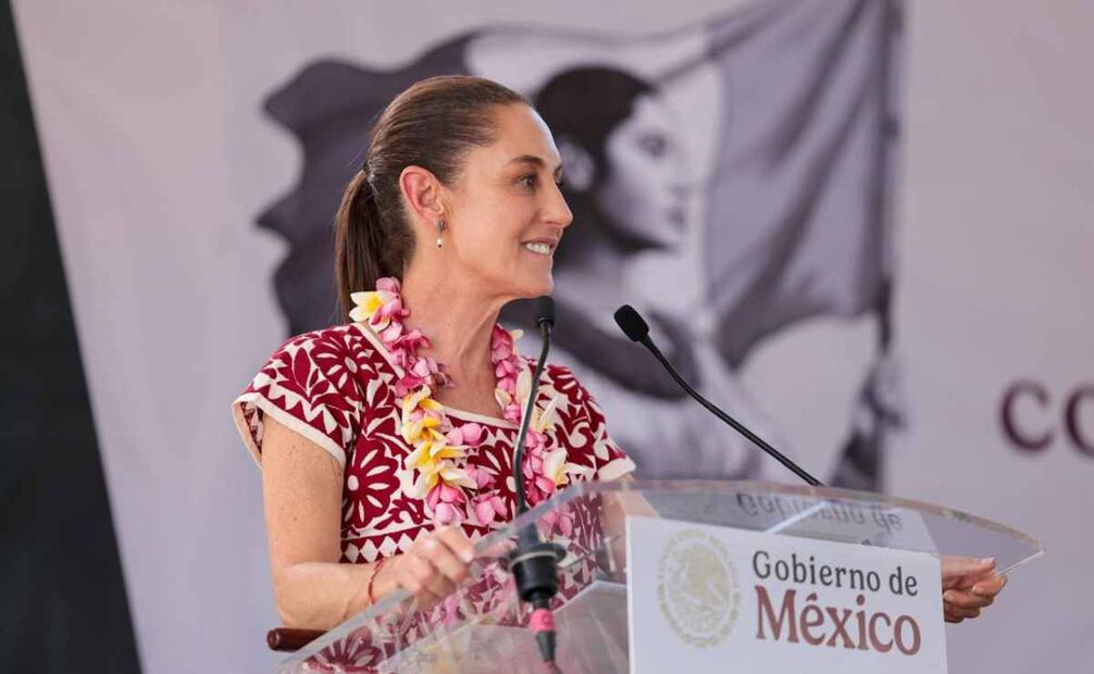 Claudia Sheinbaum en Oaxaca. Foto: Presidencia