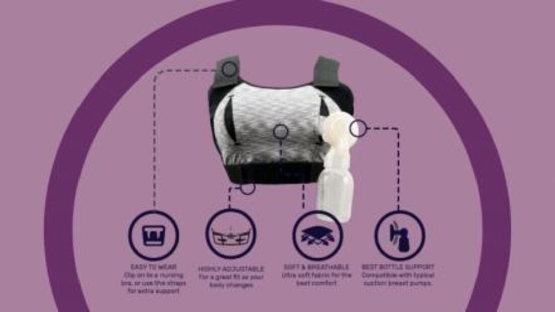  Diseñan sujetador que ayuda a extraer leche materna con menos dolor