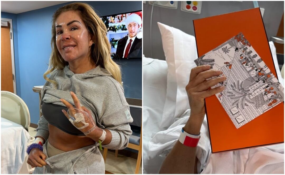 Rocío Sánchez Azuara muestra su recuperación tras someterse a cirugía.