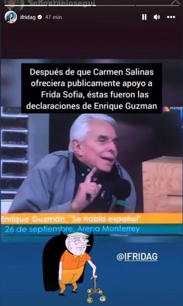 Enrique Guzmán no defiende a Verónica Castro; ella lo acusó de haberle tocado un seno en vivo