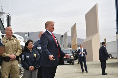 Trump dice que "no necesitará mucho" dinero para blindar la frontera con México; destaca caída de migrantes a "cero"