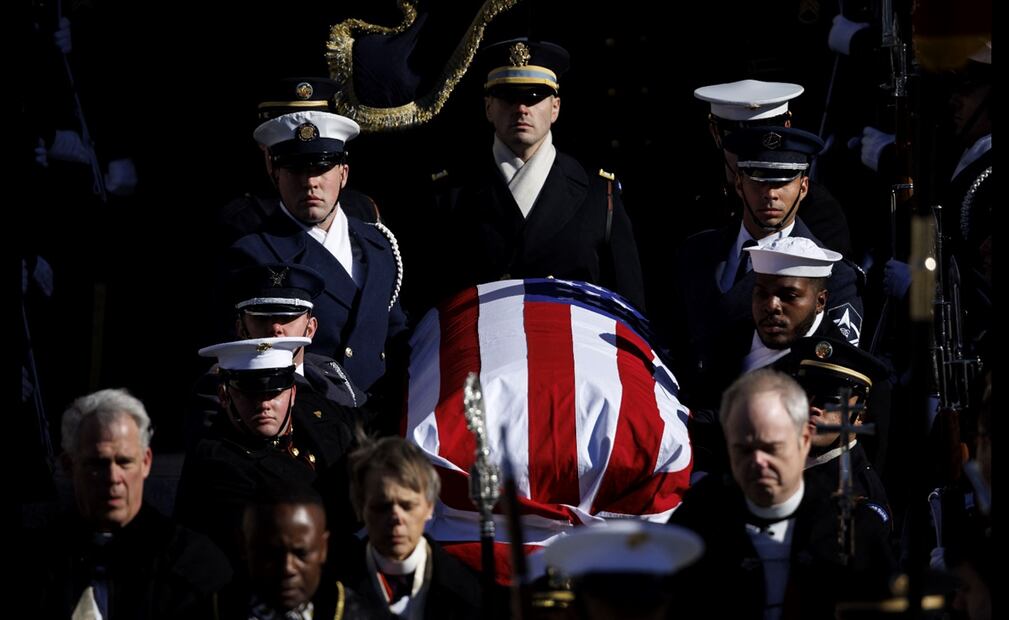 Funeral de Jimmy Carter en la Catedral Nacional de Washington, Estados Unidos. Foto: AFP