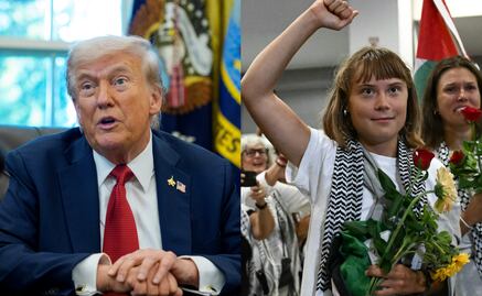 VIDEO: Trump arremete contra Greta Thunberg por la flotilla; "es una alborotadora. Debe ir al médico"