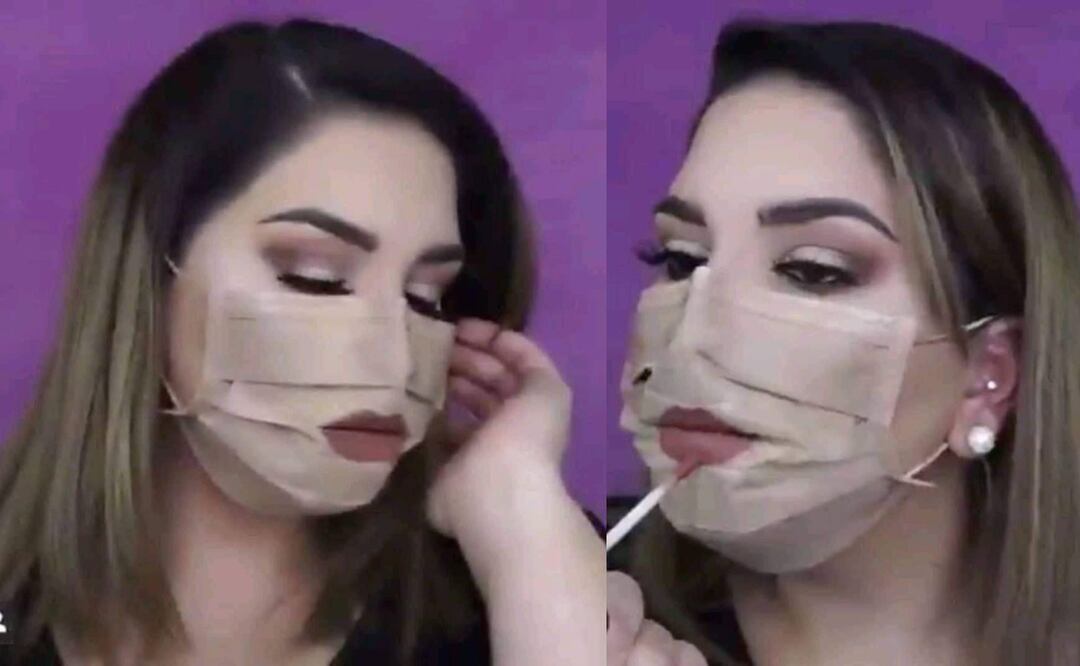 Estas son las razones por las que NO debes maquillar tu mascarilla. Foto: Twitter