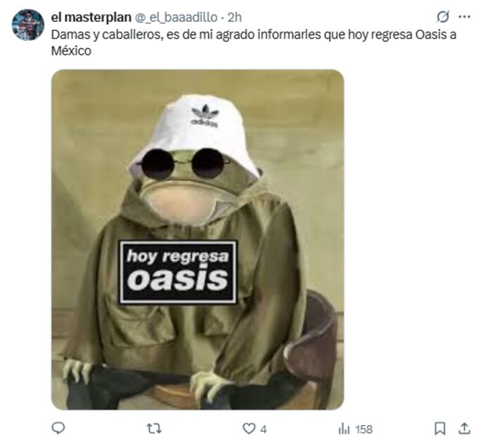 Oasis. Foto: X