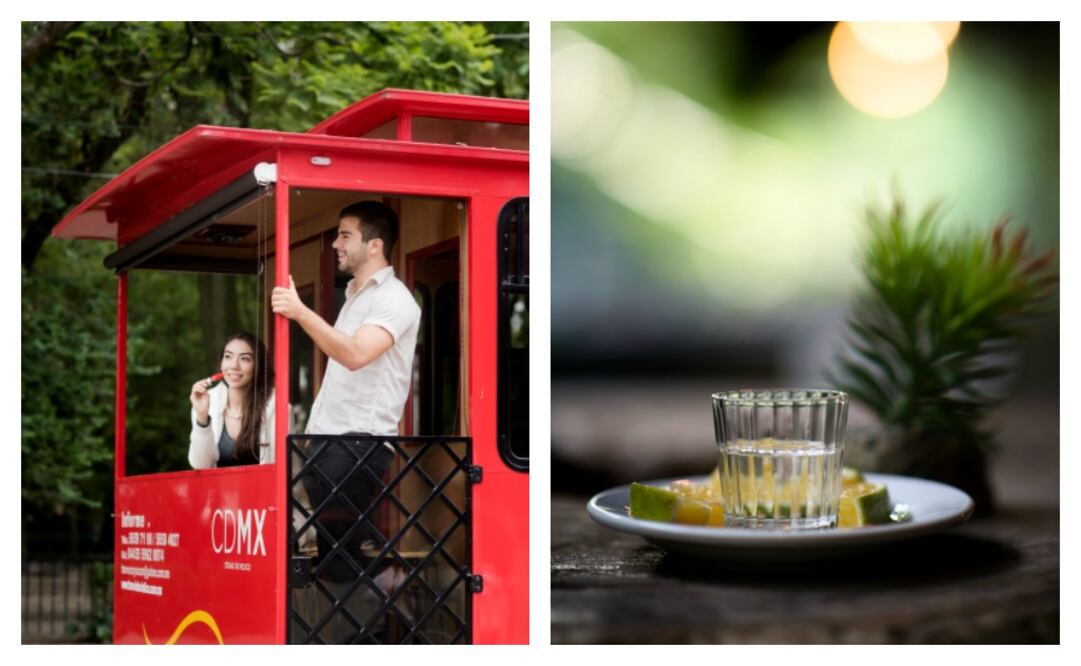 El camioncito rojo realiza un recorrido mezcalero, todos los jueves, a las 19:45. (Foto: Carlos Aranda )