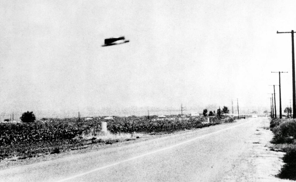 Foto del 3 de agosto de 1965, en California, con la evidencia de un OVNI. Foto: Comité Nacional de Investigaciones sobre Fenómenos Aéreos/ESPECIAL.
