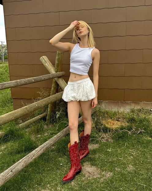 Loreto Peralta y sus botas vaqueras. Foto: Instagram @loretoperalta