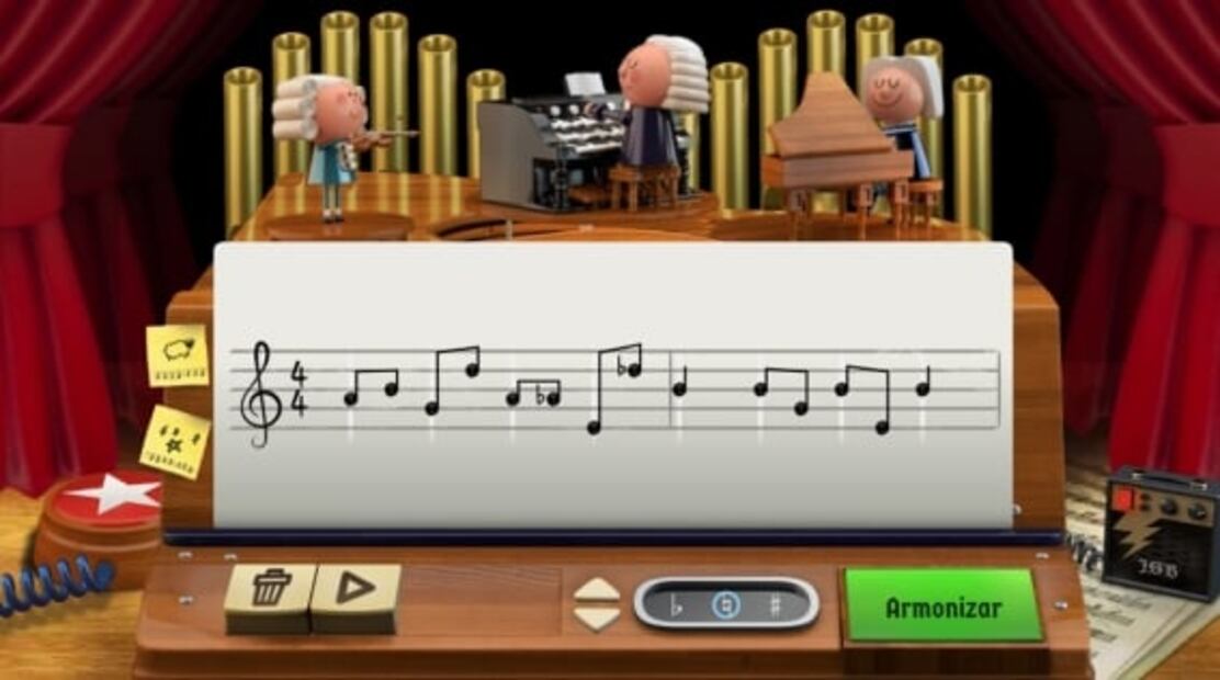 Google celebra a Johann Sebastian Bach con doodle interactivo 