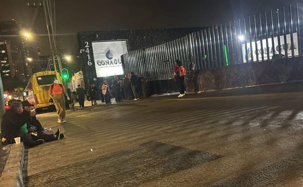 Mantienen tomado los inconformes son las oficinas de la Comisión Nacional del Agua (09/04/2025). Foto: Especial