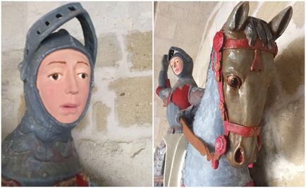 Una restauración convierte a San Jorge en el nuevo "Ecce homo"