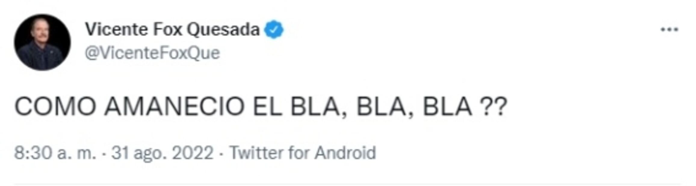 AMLO a Vicente Fox: Pues sí, ya estoy chocheando, pero él está jovencito o qué