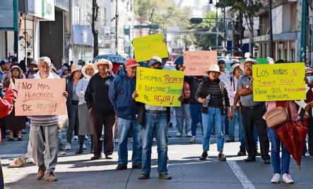 Protestan en Toluca por falta de agua