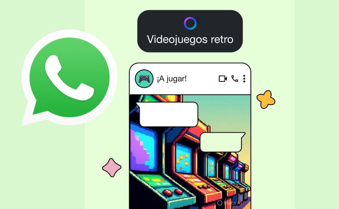Crea todos los fondos que imagines con ayuda de Meta IA en WhatsApp. Foto: WhatsApp