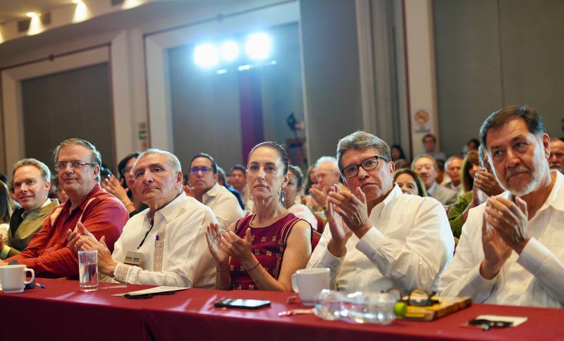 Consejo Nacional de Morena. Fotografía distribuida por Mario Delgado en redes sociales, 11 de junio de 2023. Foto: Archivo/EL UNIVERSAL