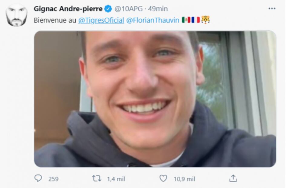Figuras de Francia reaccionan a fichaje de Florian Thauvin en Tigres