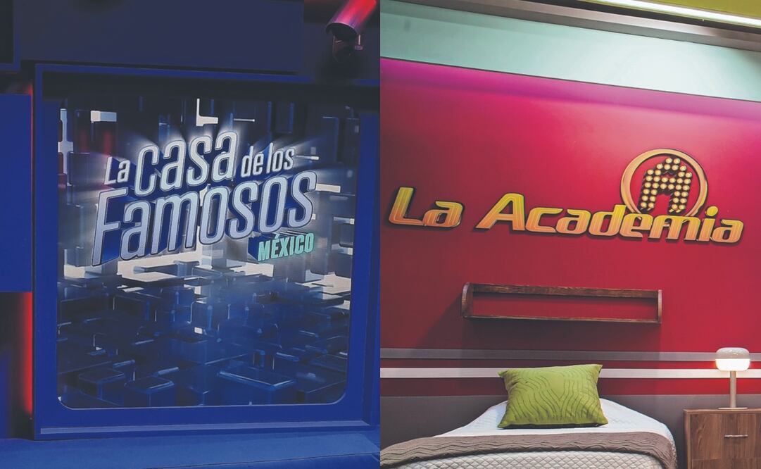 La guerra comienza. La casa de los famosos México, de Televisa, y La academia, de Azteca, abren sus puertas esta noche. Fotos de tv Azteca y televisa univisión