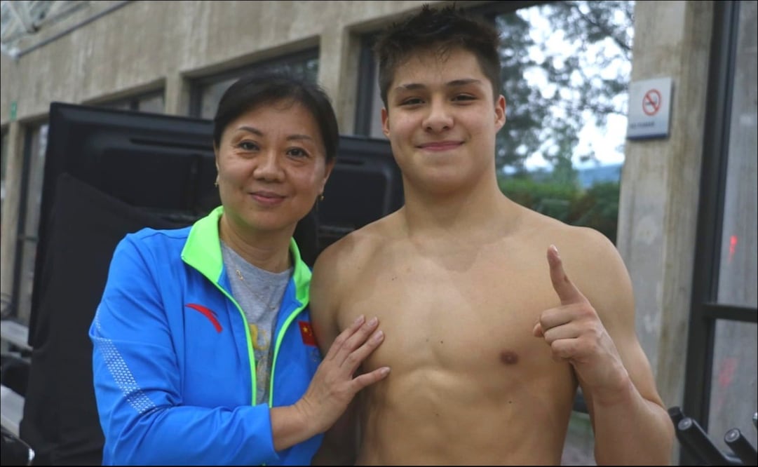 Osmar Olvera confirma que Conade cumplió y su entrenadora Ma Jin lo acompañará a París 2024 - Foto: Conade