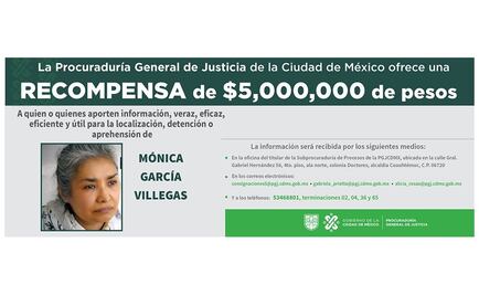 Difunden foto y teléfonos de recompensa por 5 mdp de Miss Mónica, dueña del Rébsamen