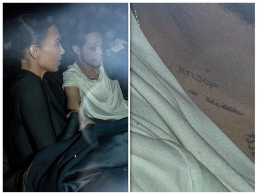 ¿Pete Davidson se tatuó los nombres de los hijos de Kim Kardashian?