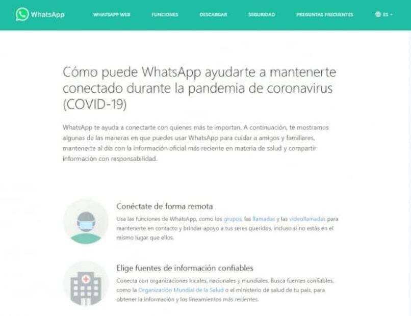 ¿Cómo utilizar el WhatsApp informativo de la OMS?