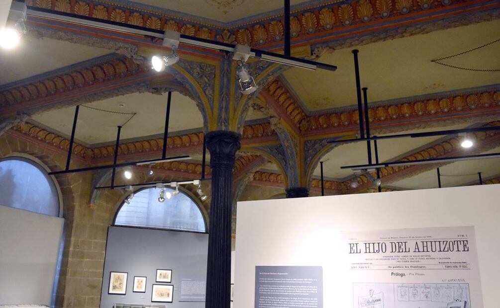 Aspecto del interior del Museo del Estanquillo en la Ciudad de México donde se observan los hermosos acabados del techo. Foto: Eduardo Castañeda / EL UNIVERSAL.