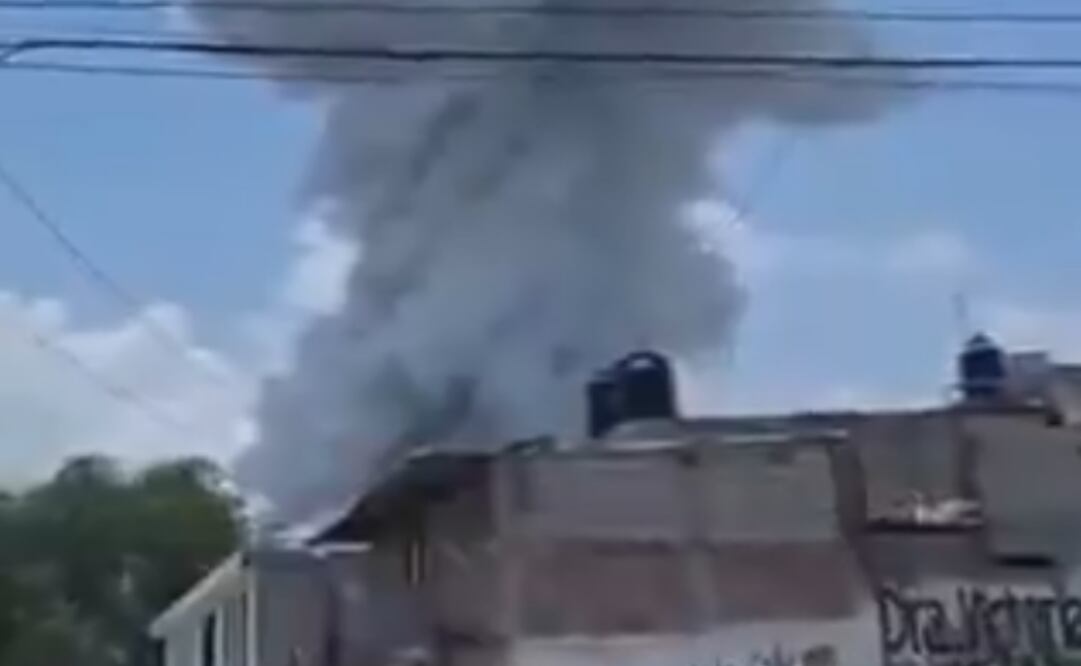 Confirman un muerto y 9 lesionados tras explosión en La Saucera, Tultepec (11/06/2025). Foto: Captura de pantalla
