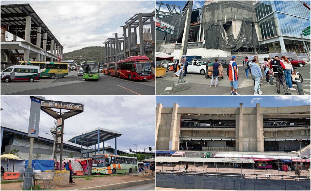 1.- Indios Verdes - Se prevé que la renovación del Centro de Transferencia Modal esté completa para finales de este año. Tendrá nueva estación el Metrobús.
2.- Martín Carrera - El Centro Modal de Martín Carrera se construye desde 2018 y es el único con proyecto de vivienda y plaza comercial. Su reapertura será en próximos días.
3.- San Lázaro - El Cetram de San Lázaro inició su proyección en 2017, y su construcción empezó a finales de 2021. Debe ser inaugurado antes de terminar el año 2023.
4.- Pantitlán - La novena obra iniciará a mediados de noviembre; el gobierno renivelará el tramo Pantitlán-Ciudad Deportiva de la L9 del Metro.
Fotos: Berenice Fregoso, Carlos Mejía, Gabriel Pano y Diego Simón Sánchez
