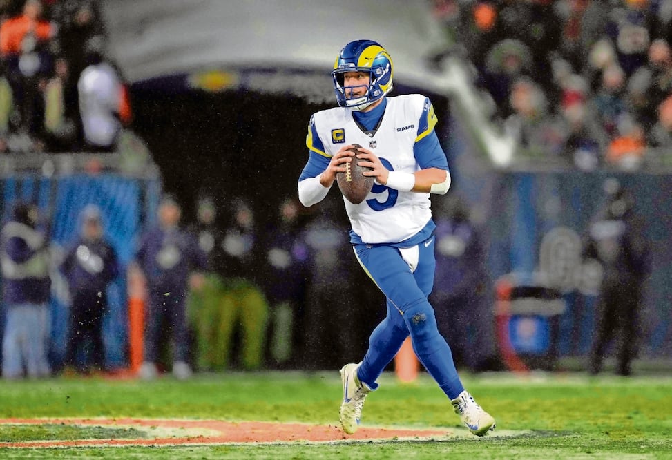 Matthew Stafford tiene difícil examen. Foto: Patrick McDermott / AFP